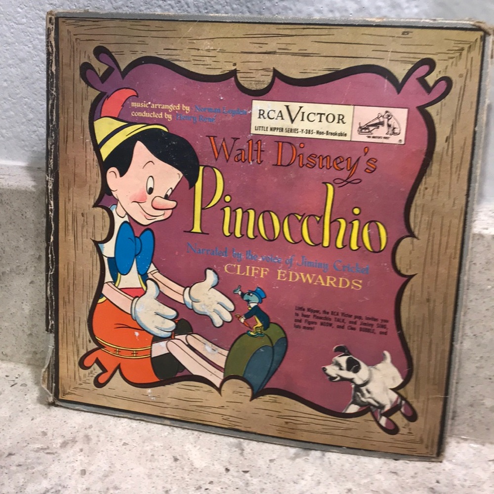Disney Pinocchio Story and Record/ 1949